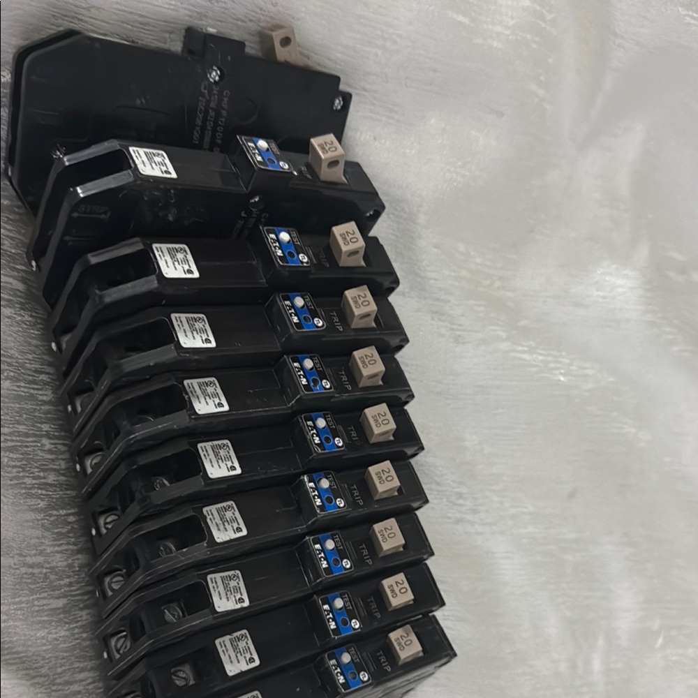 Black Circuit Breaker Panel